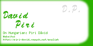 david piri business card